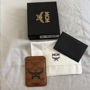 MCM Brown Card Holder
